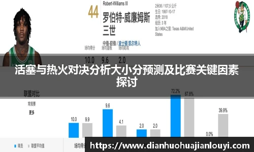 活塞与热火对决分析大小分预测及比赛关键因素探讨